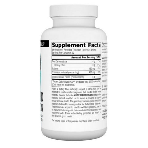 Source Naturals, Modified Citrus Pectin PectImmune, 100 Grams