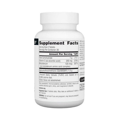 Source Naturals, MSM (Methylsulfonylmethane) with Vitamin C, 750 mg, 60 Tabs Source Naturals