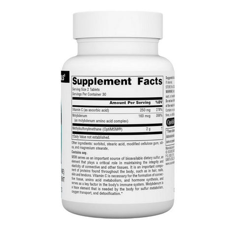 Source Naturals, MSM, 1000 MG, 60 Tabs