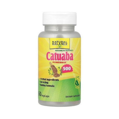 Natural Balance (Formerly known as Trimedica), Catuaba Power Max 500 Maximum Potency, 500 mg, 60 Caps