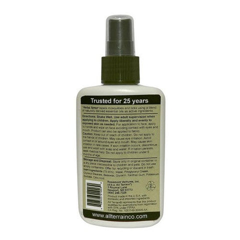 All Terrain, Herbal Armor Natural Insect Repellent, 4 oz All Terrain