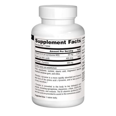 Source Naturals, N-Acetyl L-Tyrosine, 300 mg, 120 Tabs