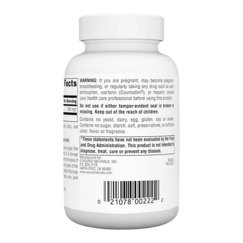 Source Naturals, N-A-G, 500 mg, 120 Tabs
