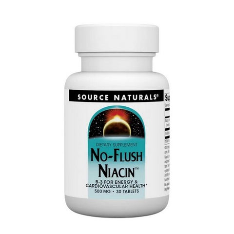 Source Naturals, No-Flush Niacin, 500 mg, 30 Tabs