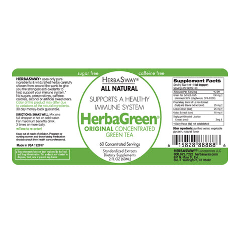 Herbasway, Herbagreen Tea, Original, 2 oz