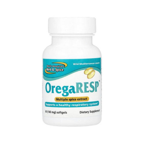 North American Herb & Spice, Oregaresp, P73, 60 Gels