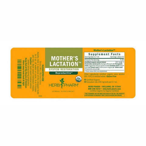 Herb Pharm, Mother'S Lactation, 4 Oz Herb Pharm
