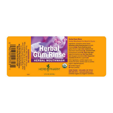 Herb Pharm, Herbal Gum Rinse, 1 Oz Herb Pharm