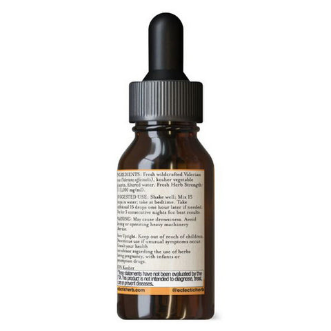 Eclectic Herb, Valerian, 1 Oz Alcohol free