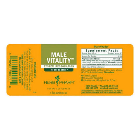 Herb Pharm, Male Vitality, 1 Oz Herb Pharm