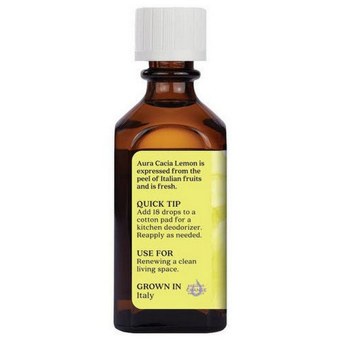 Aura Cacia, Lemon Essential Oil, 2 Oz