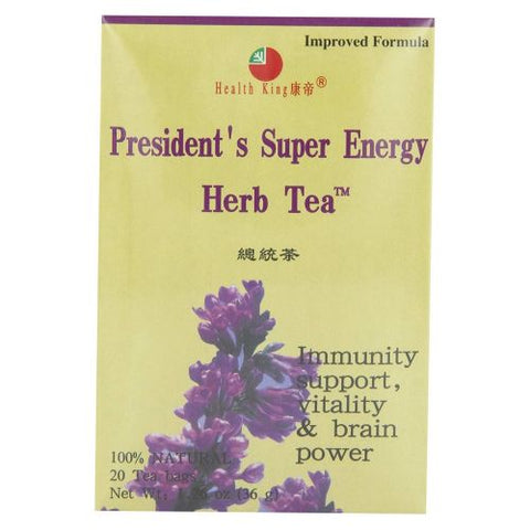 Health King, President's Super Energy Tea, 20bg