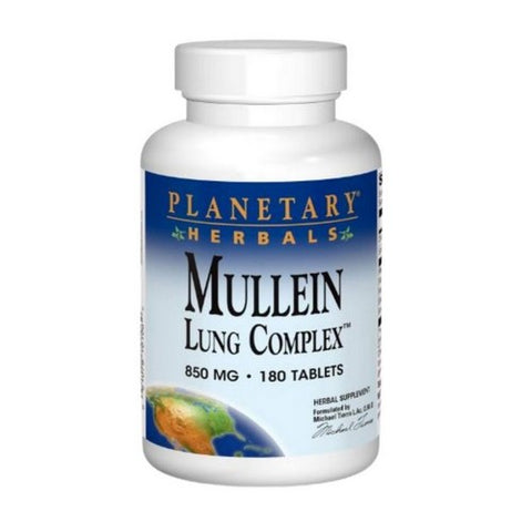 Planetary Herbals, Mullein Lung Complex, 180 Tabs