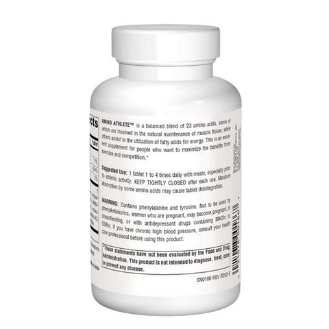 Source Naturals, Amino Athlete, 1000 MG, 100 Tabs