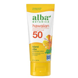 Alba Botanica, Hawaiian Green Tea Sunscreen SPF 50, 3 Oz