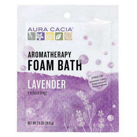 Aura Cacia, Foam Bath Relaxing Lavender, Lavender 2.5 oz