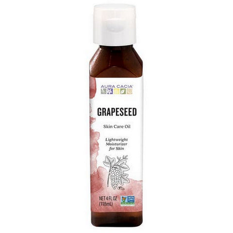 Aura Cacia, Natural Skin Care Oil Grapeseed, Grapeseed 4 fl oz