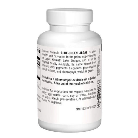 Source Naturals, Blue-Green Algae, 500 MG, 200 Tabs