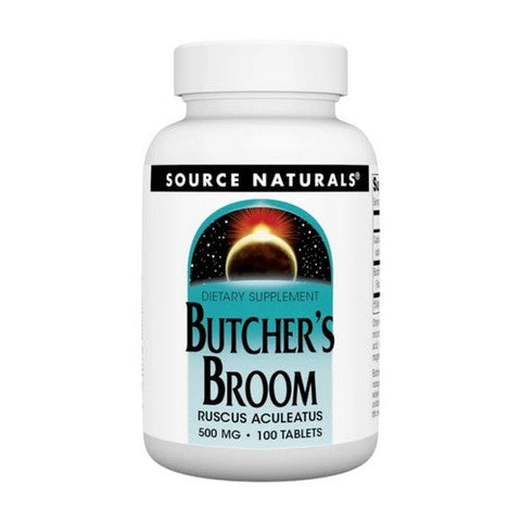Source Naturals, Butcher's Broom, 500 MG, 100 Tabs Source Naturals