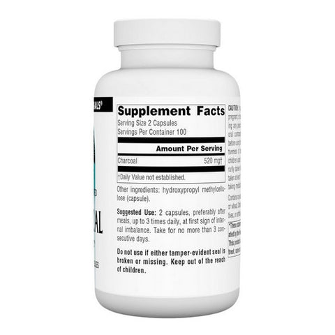 Source Naturals, Charcoal, 260 MG, 200 Caps