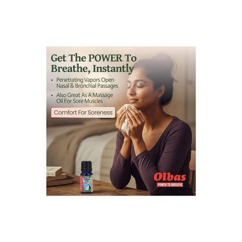Olbas, Aromatherapy And Massage Oil, 0.32 Oz Olbas
