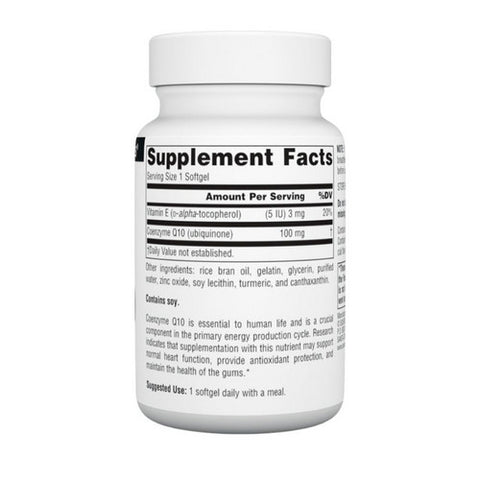 Source Naturals, Coenzyme Q10, 100 mg, 90 Softgel