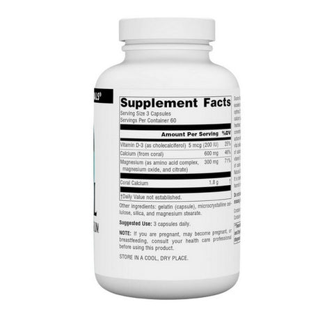 Source Naturals, Coral Calcium, W/magnesium Capsules 180 Caps