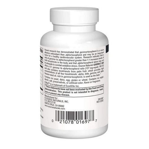 Source Naturals, Gamma E 400 Complex, 30 Softgels