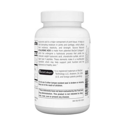 Source Naturals, Hyaluronic Acid, 50 mg, 120 Tabs Source Naturals