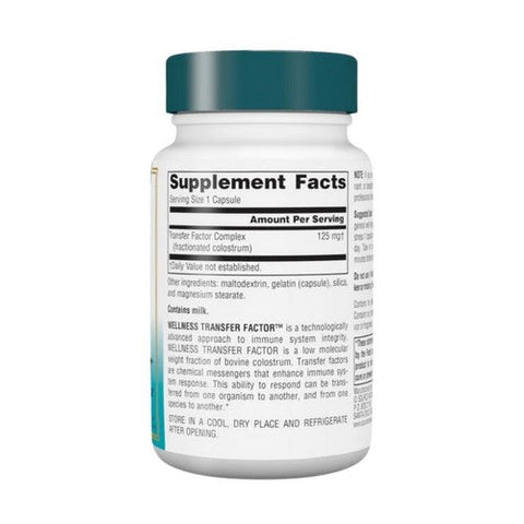 Source Naturals, Wellness Transfer Factor, 125 mg, 30 Caps Source Naturals