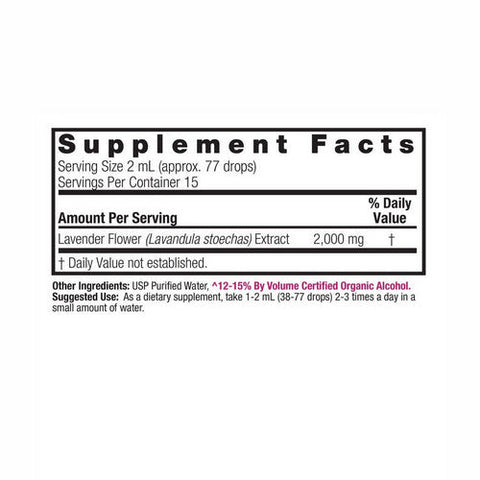 Nature's Answer, Lavender Flowers Low Alcohol, 2000 Mg, 1 Oz Nature's Answer