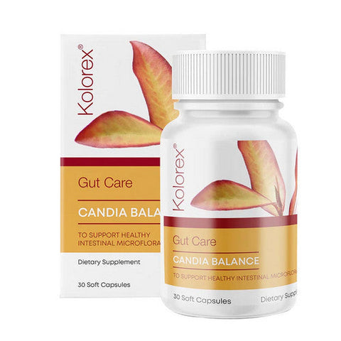 Kolorex, Gut Care And Candida Balance, 30 Soft Gels Kolorex
