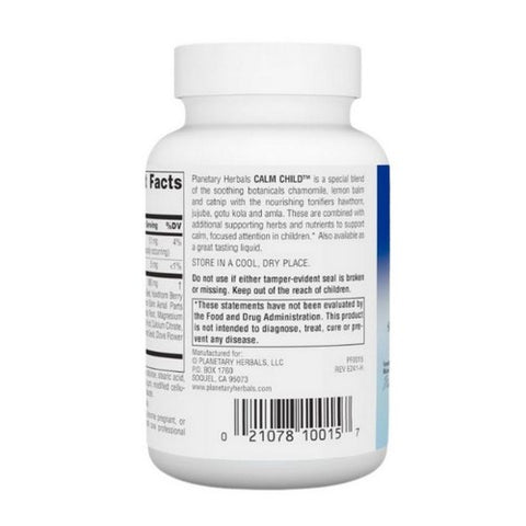 Planetary Herbals, Calm Child, 432 mg, 72 Tabs