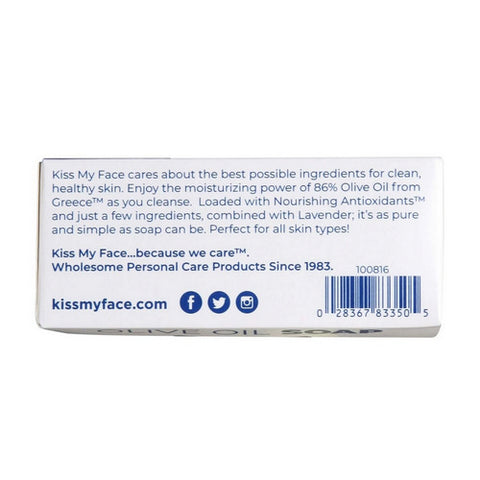 Kiss My Face, Bar Soap, Olive & Lavender, 8 Oz