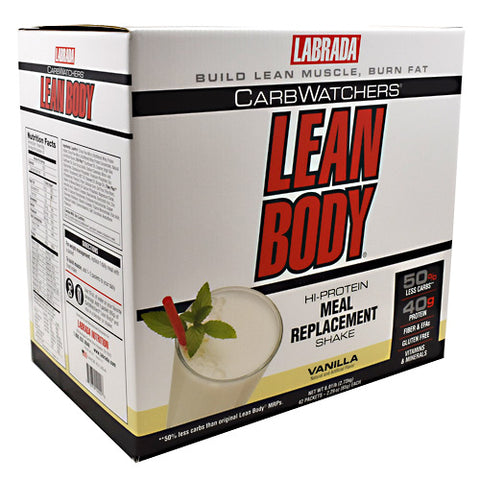 LABRADA NUTRITION, Lab Lean Body Lo Carb Vanilla, 42 CT