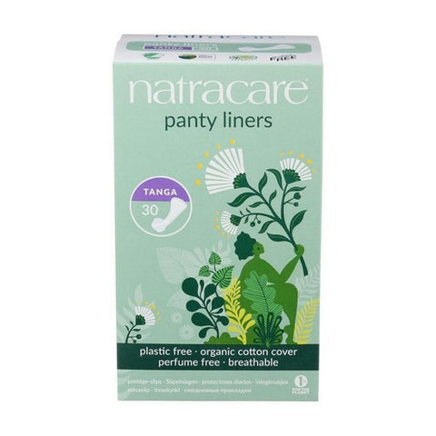 Natracare, Panty Liners Organic Cotton Cover Tanga, Tanga, 30 Count