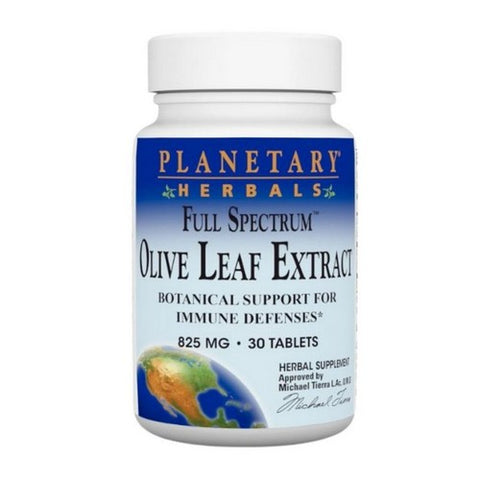 Planetary Herbals, Olive Leaf Extract Full Spectrum, 825 mg, 30 Tabs