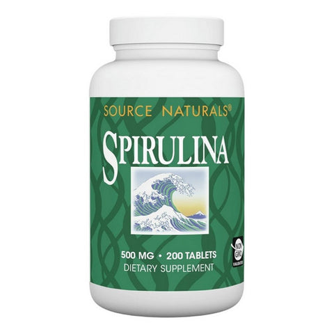 Source Naturals, Spirulina, 500 MG, 200 Tabs