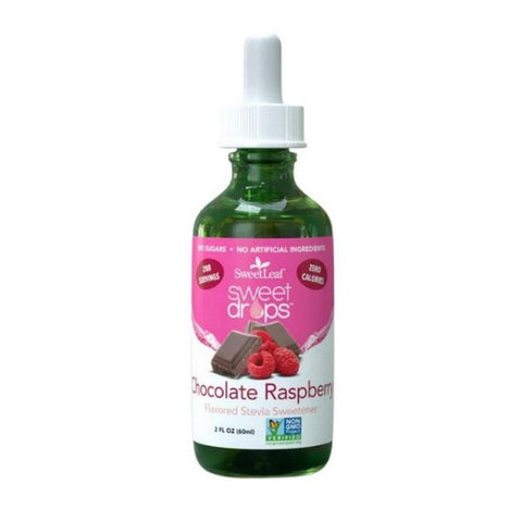 Sweetleaf Stevia, Sweet Drops Flavored Stevia Sweetener Chocolate Raspberry, CHOCOLATE RASPBERRY, 2 OZ