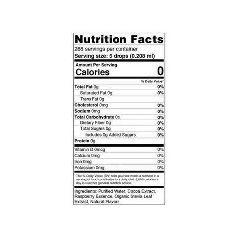 Sweetleaf Stevia, Sweet Drops Flavored Stevia Sweetener Chocolate Raspberry, CHOCOLATE RASPBERRY, 2 OZ