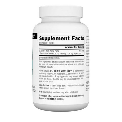 Source Naturals, St. John's Wort, 450 180 Tabs