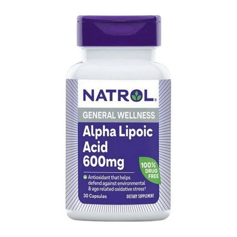 Natrol, Alpha Lipoic Acid, 600 mg, Count of 30