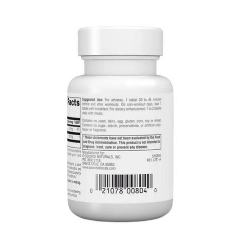 Source Naturals, Athletic Series Trans-Ferulic Acid, 250 MG, 30 Tabs Source Naturals