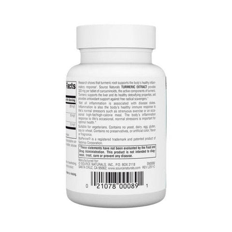 Source Naturals, Turmeric Extract, 100 Tabs Source Naturals