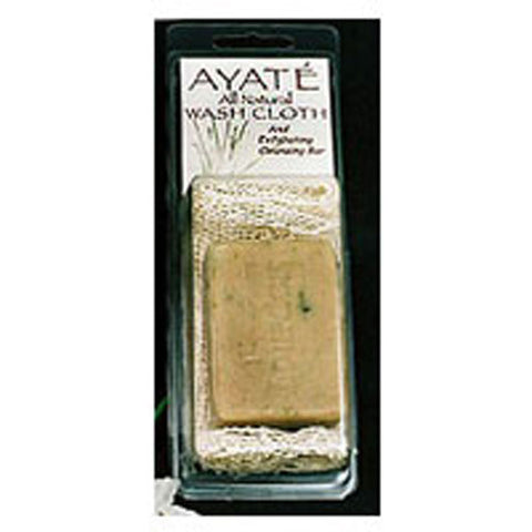 Thai Deodorant Stone, Ayate Washcloth W/Barsoap, EACH