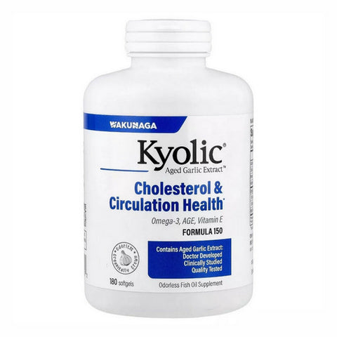 Kyolic, Aged Garlic Extract Omega 3 Cholesterol And Circulation, 180 Softgels