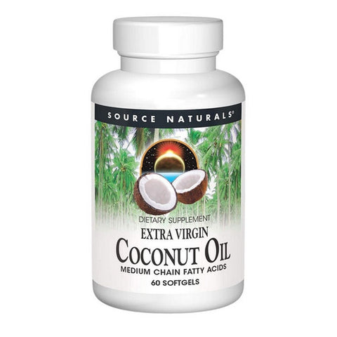 Source Naturals, Extra Virgin Coconut Oil, 60 Softgels