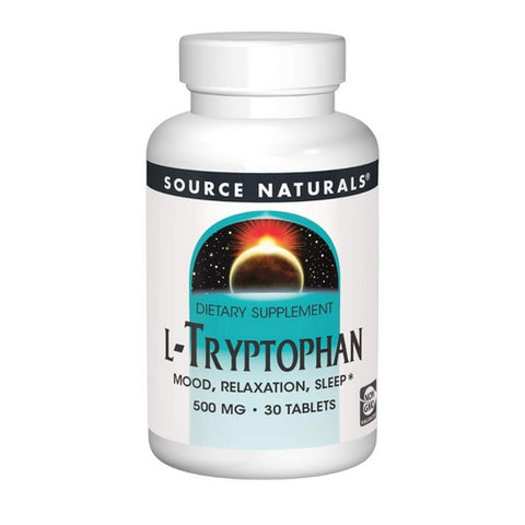 Source Naturals, L-Tryptophan, 500 MG, 30 Tabs