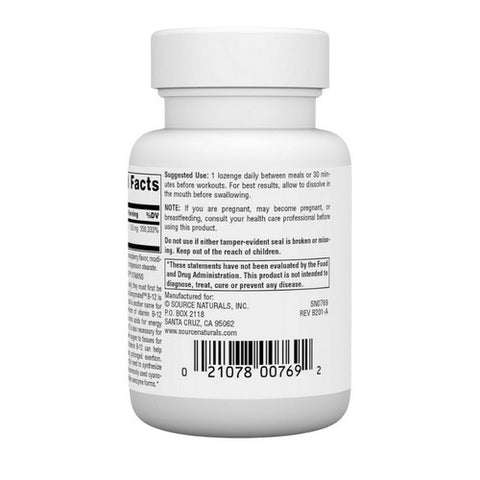 Source Naturals, Dibencozide Sublingual, 10000 mcg, 30 Tabs