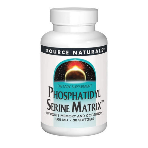 Source Naturals, Phosphatidyl Serine, 500 mg, Matrix Softgel 30 Sg